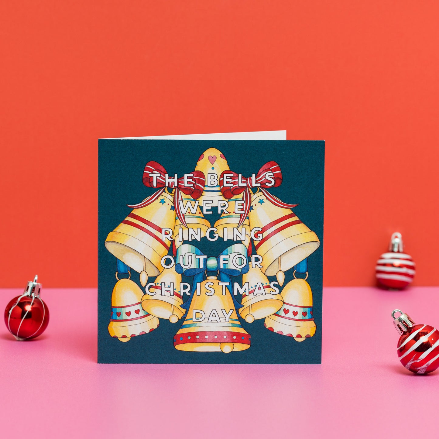 Christmas Card Set - The Bells, Fa La La & Fa La La Colour-in - 5 Pack